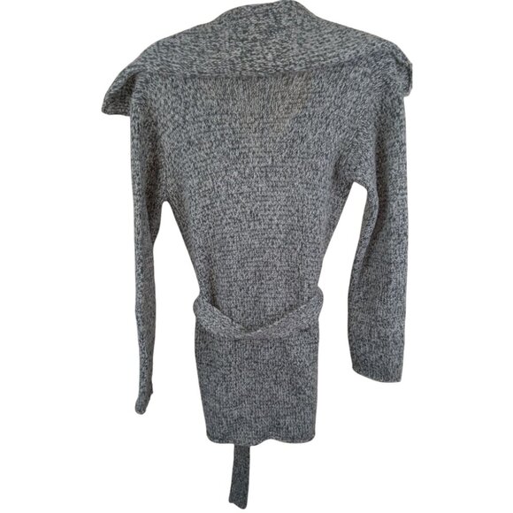 Women's Retro Cardigan Sweater Small Belted Acrylic Wool Alpaca Button w Shank - Picture 5 of 10